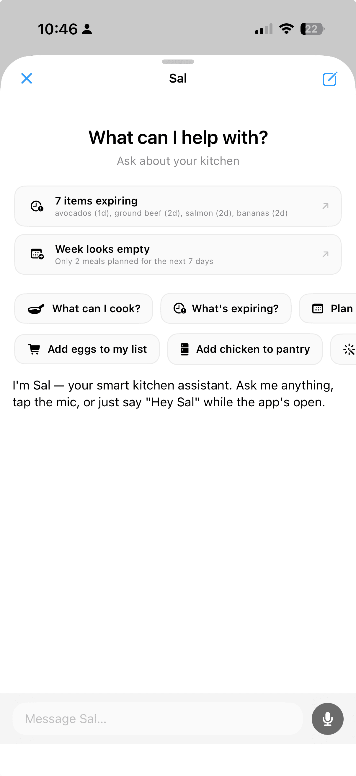 Salare — A voice that speaks food.